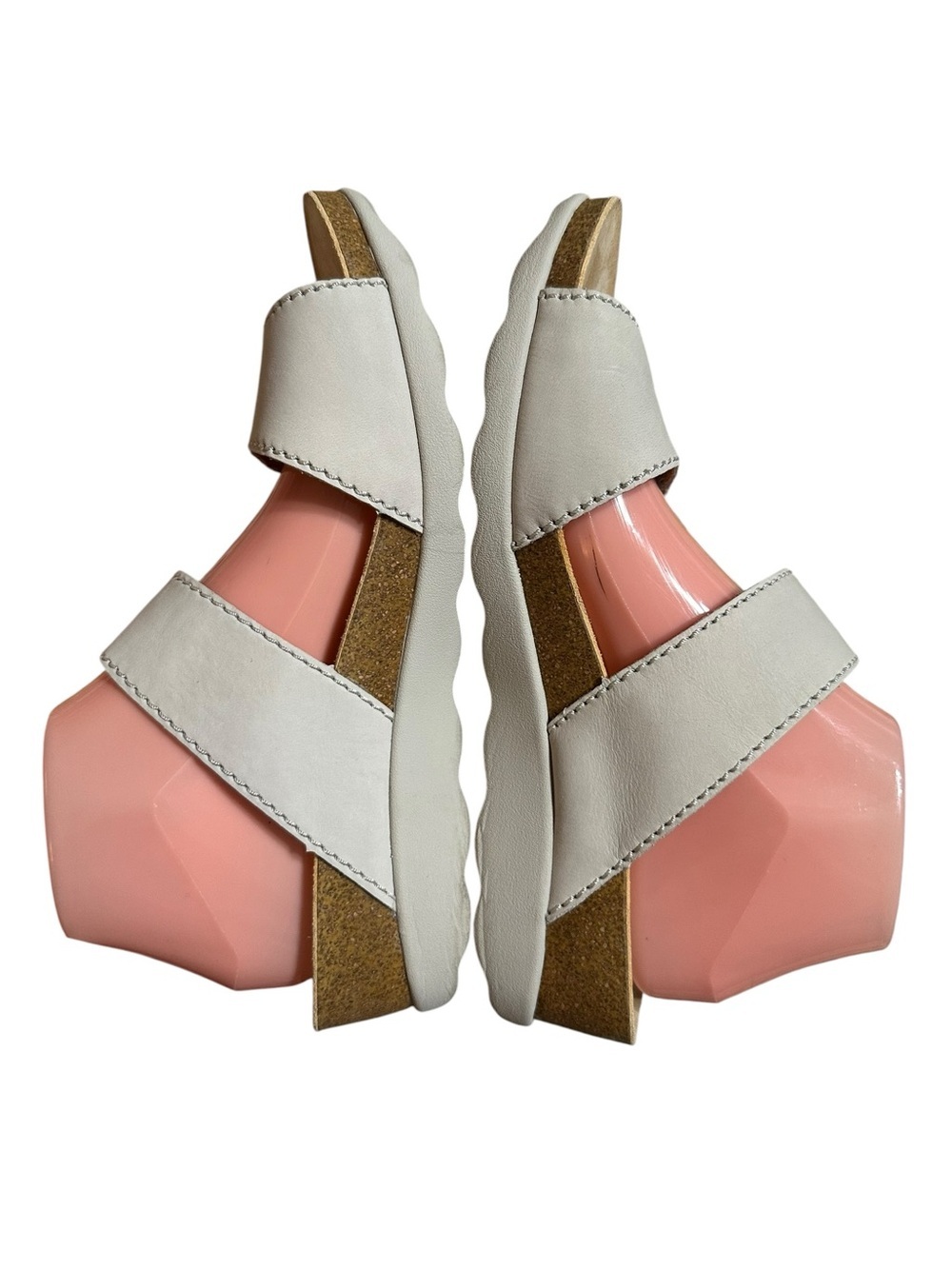 Dansko Ivory Maddy Slip-on Nubuck Leather Wedge Sandal Shoe - Picture 7 of 10
